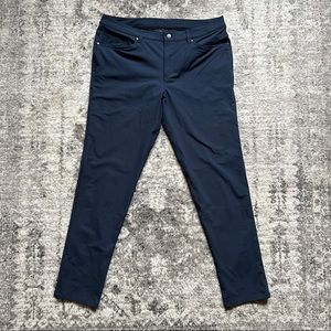 Lululemon ABC Slim Fit Warpstreme Pants Navy Blue Men’s 36 waist 32 length 36x32